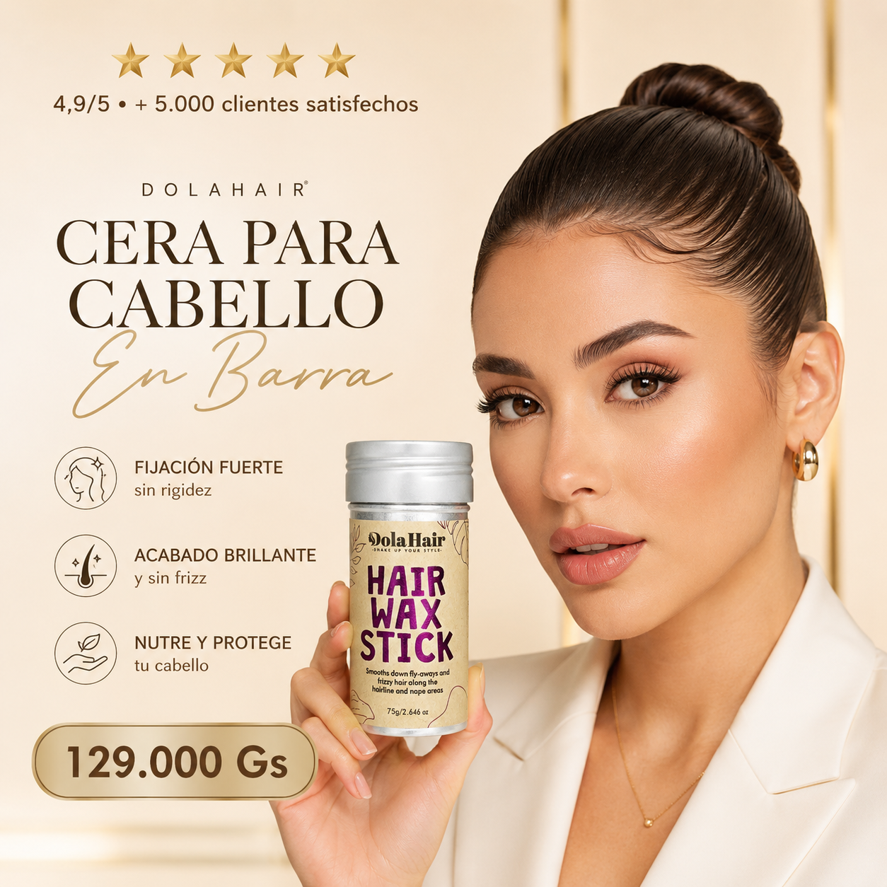 Cera en barra para el cabello 🌟