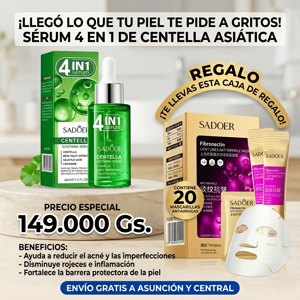 CENTELLA ASIATICA Sérum facial 4 en 1