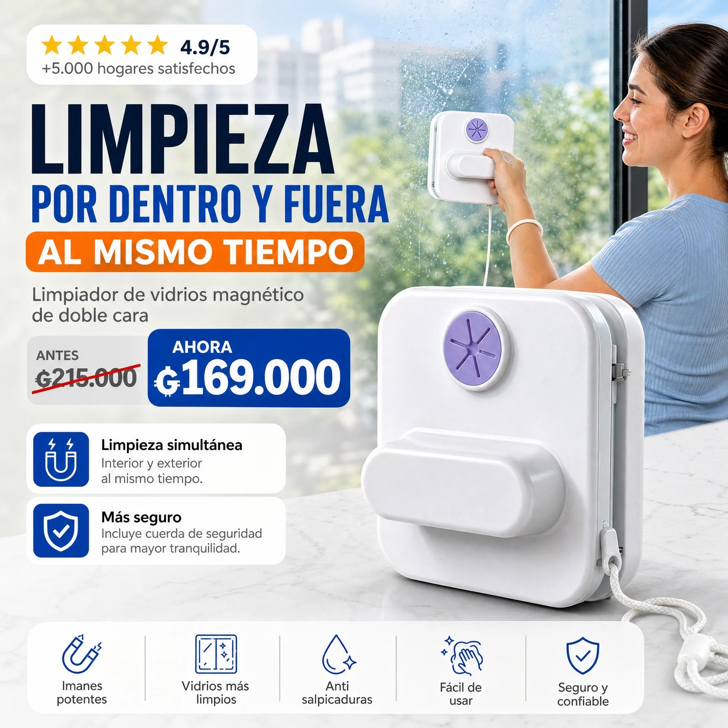 LIMPIADOR MAGNETICO DE VIDRIOS