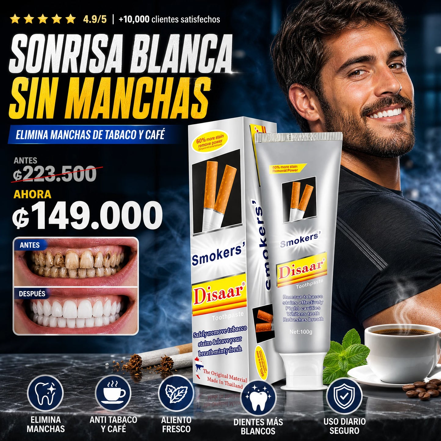 Blanqueador Dental SMOKERS